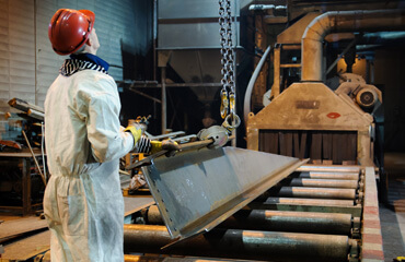 Automatic shot blasting